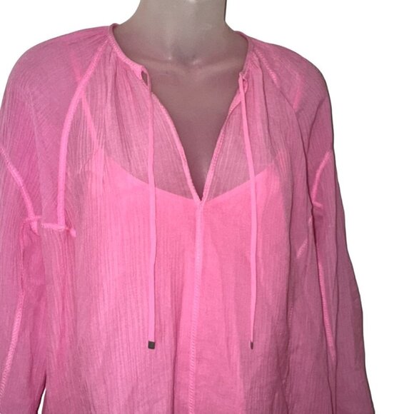 RAG & BONE   Melody Silk-blend Top In Pink Blouse & Cami size XS - Picture 5 of 11